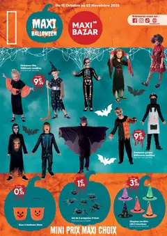 Aperçu Maxi Bazar catalogue Halloween valable à partir du 15/10/2025