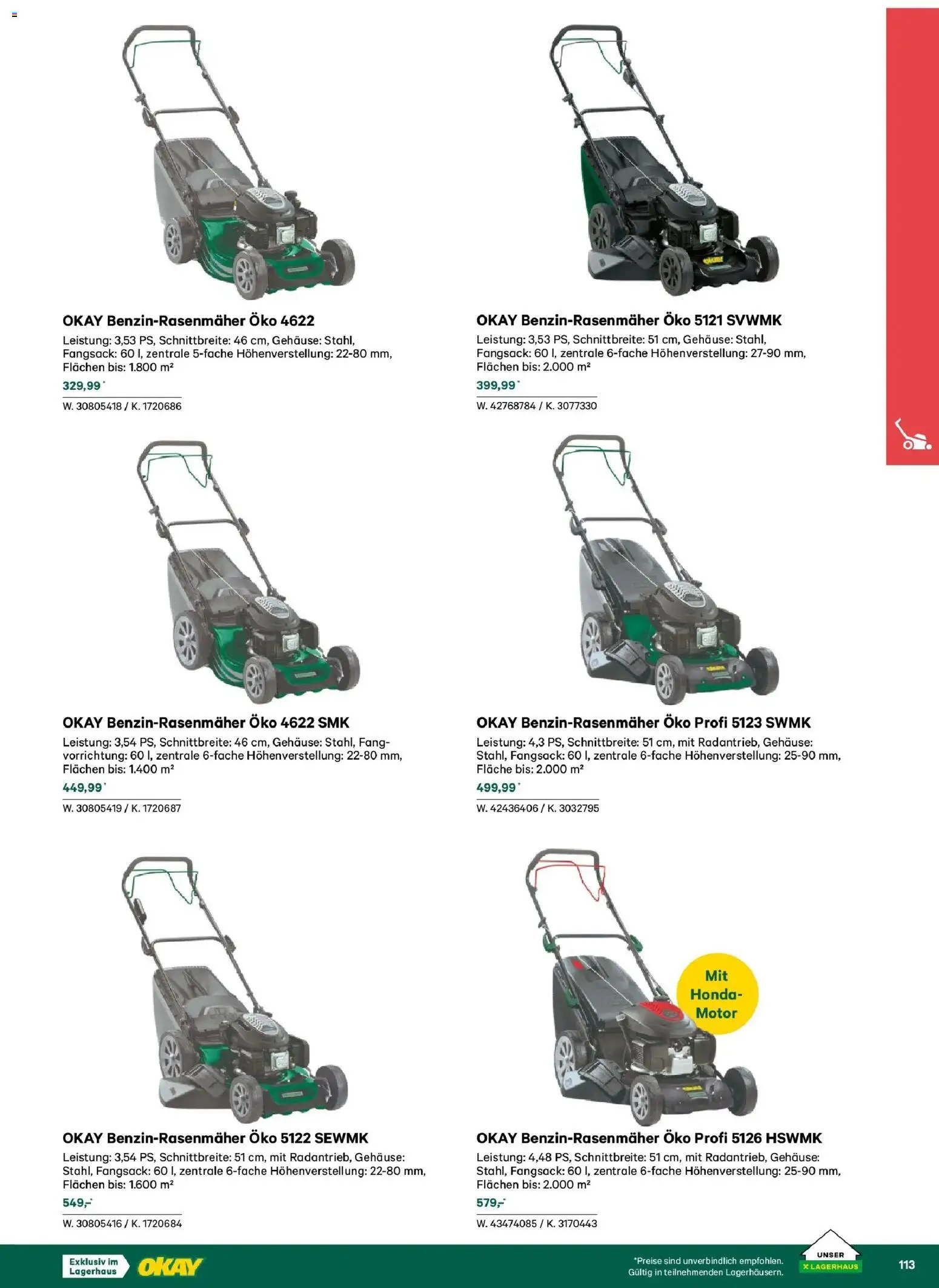 Lagerhaus Garten & Freizeit Katalog 2026 - Wien, Innsbruck - page 113- valid from 01.03.2026