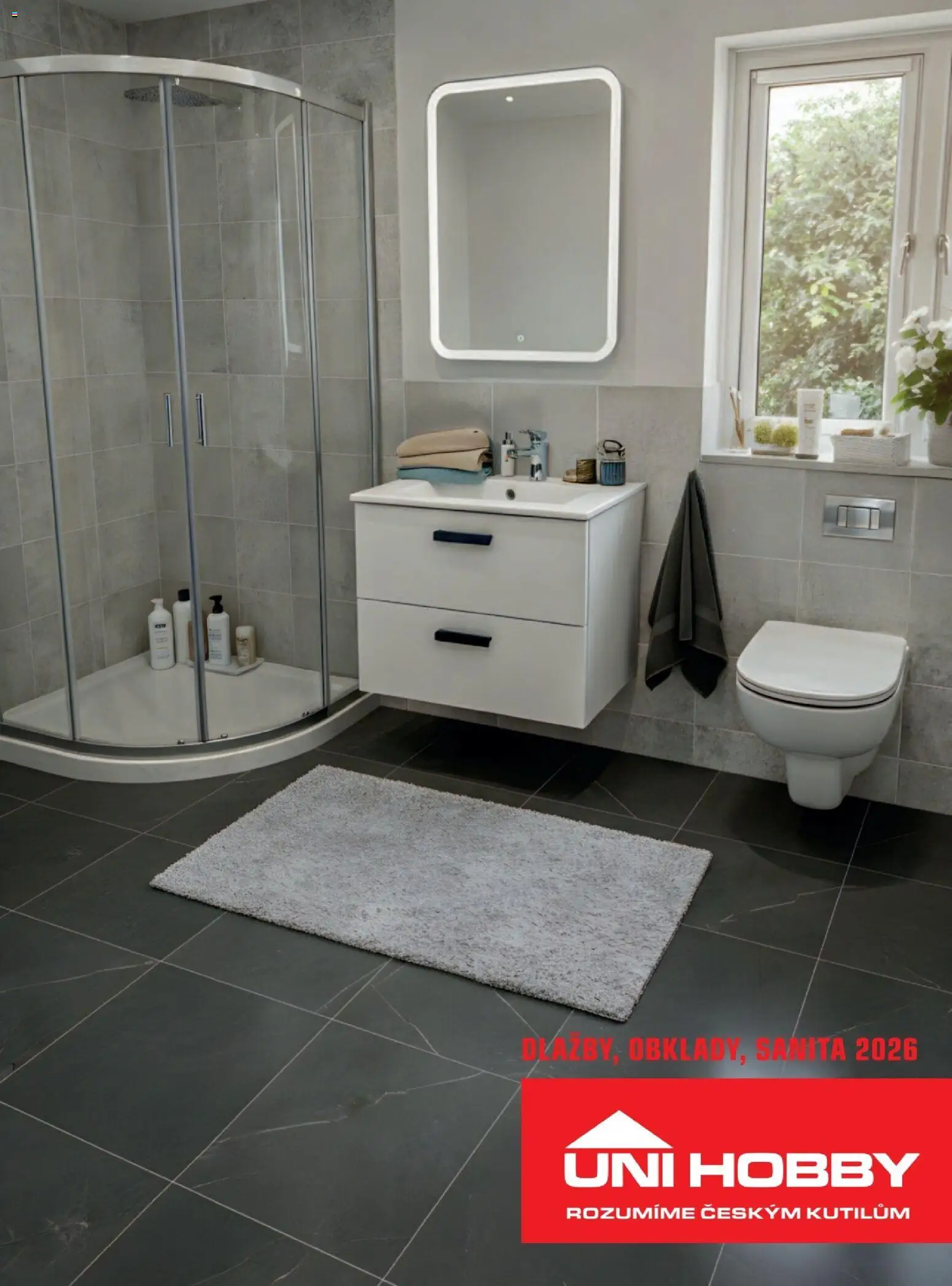 Uni Hobby katalog - Dlažby, obklady a sanita 2026 - strana 1- platný od 20.02.2026