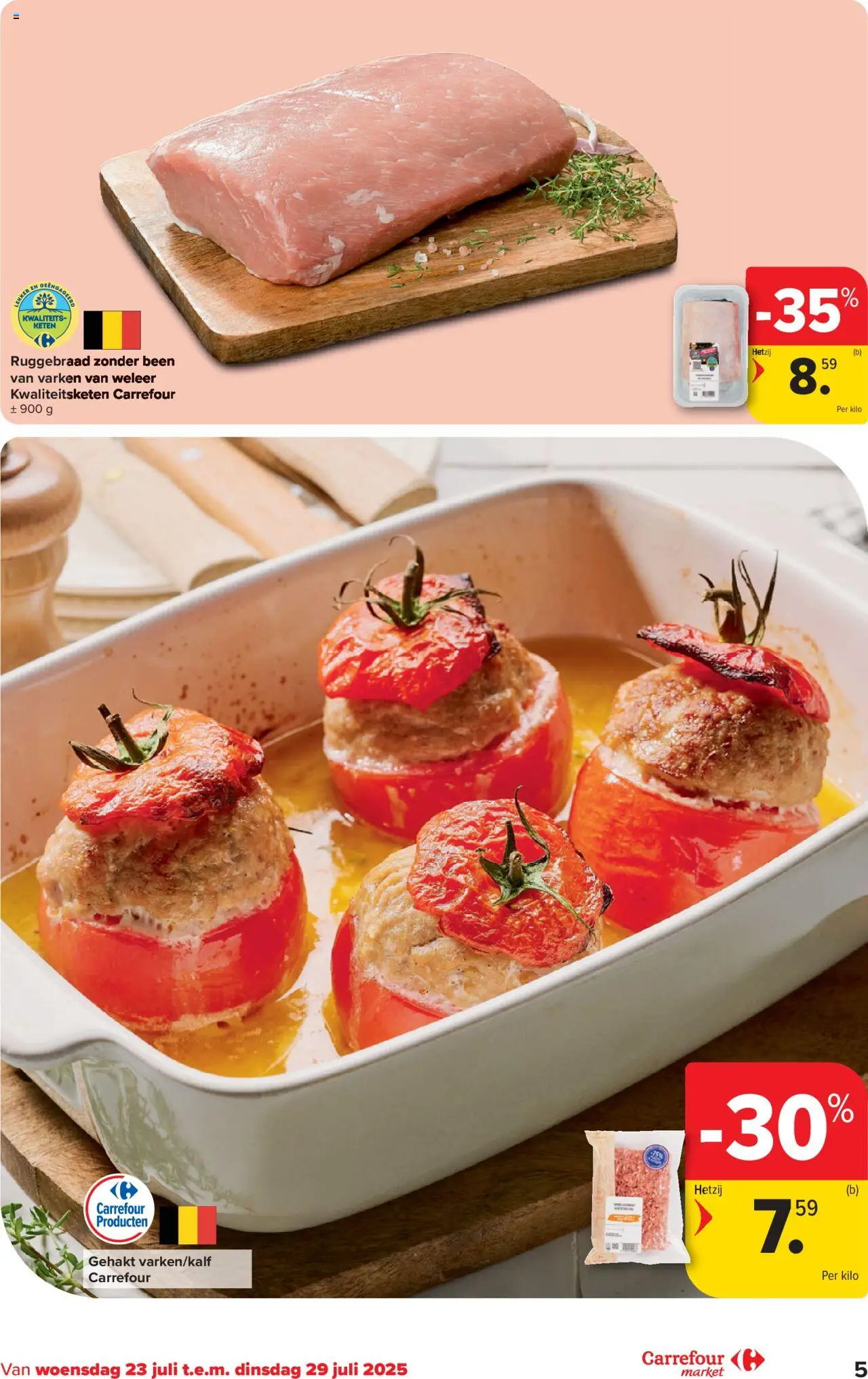 Carrefour - Market Promoties  - pagina 5- geldig vanaf 23/07/2025