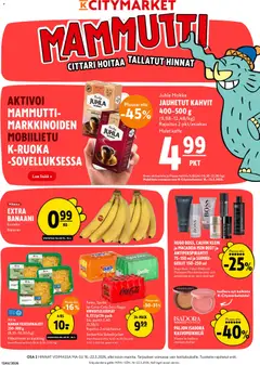 Esikatselu K-Citymarket tarjoukset voimassa alkaen 16/03/2026