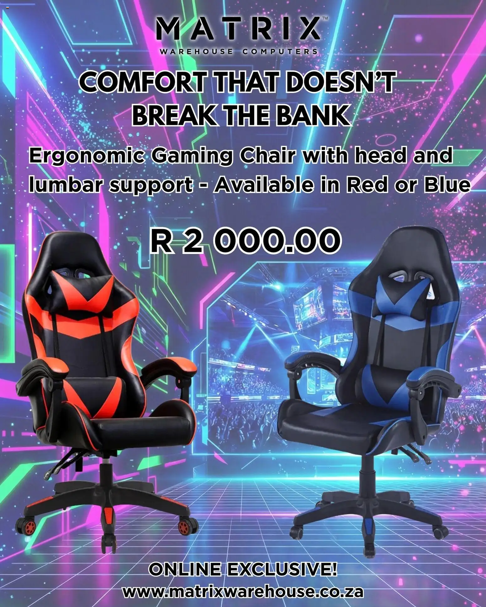 Matrix Warehouse Ergonomic gaming chair - page 1- valid from 29/01/2026