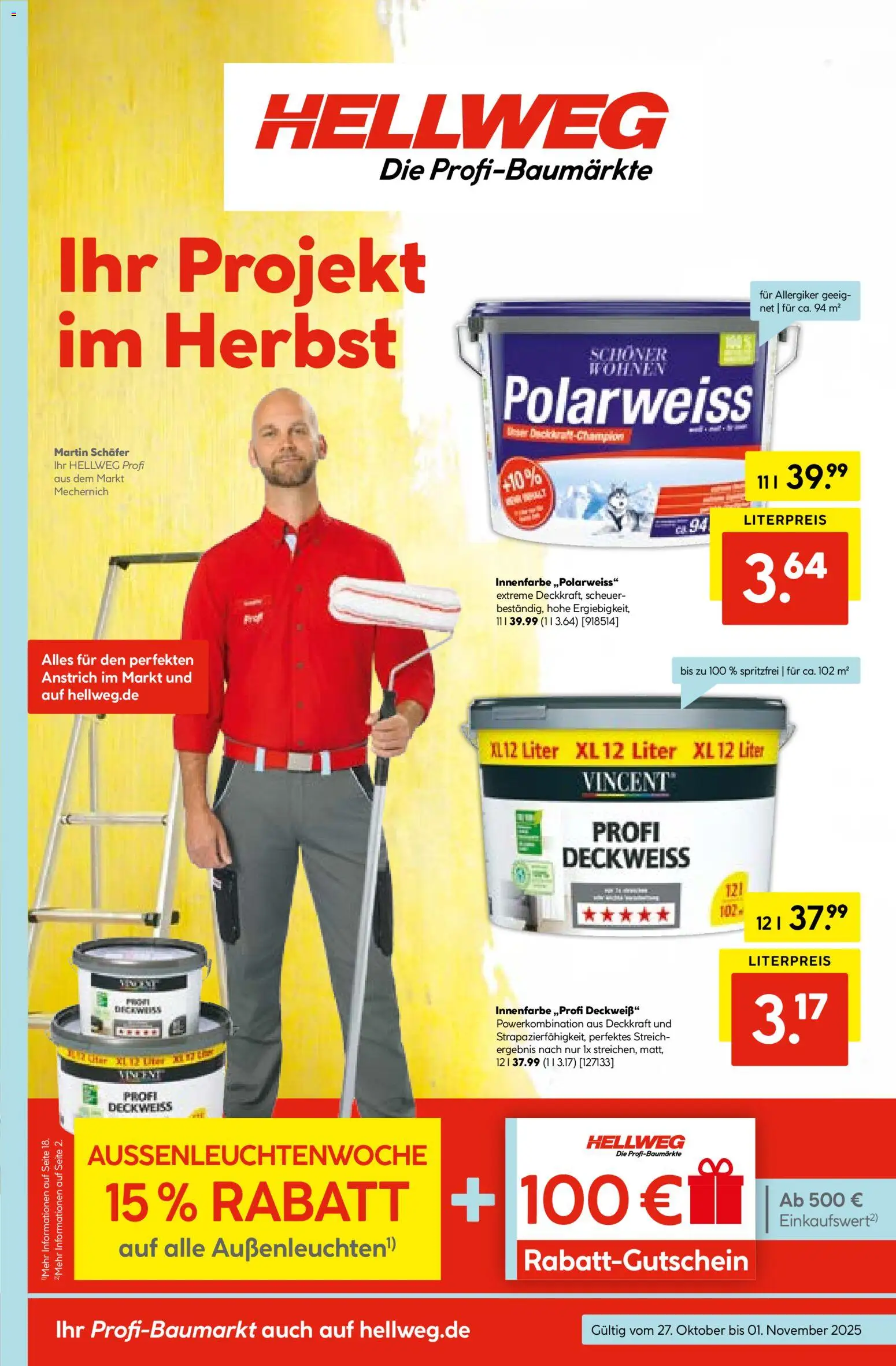 Hellweg Prospekt - Seite 1 - gültig ab 27.10.2025