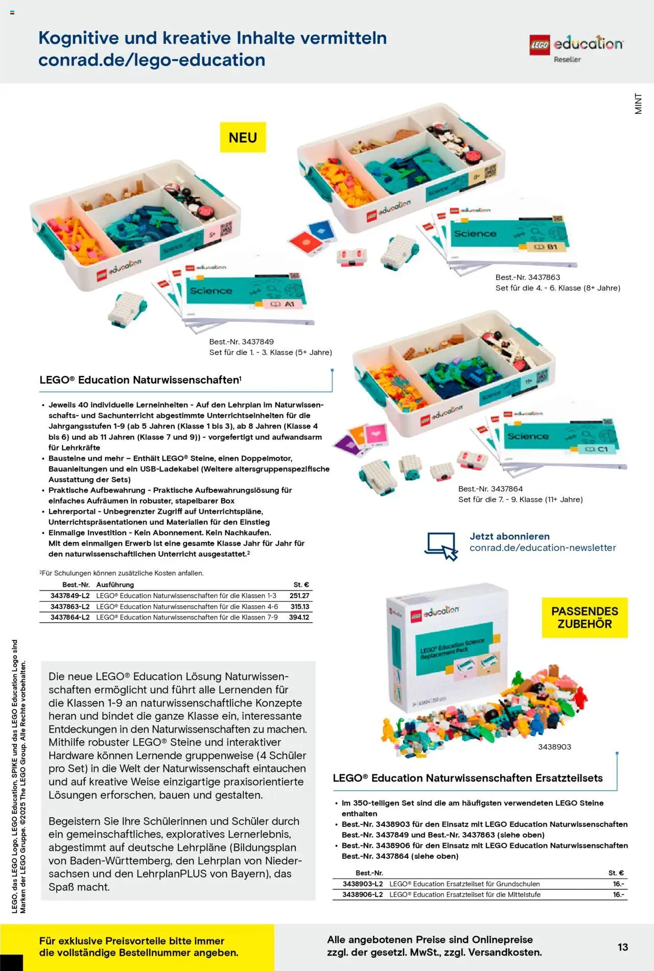 Conrad Education Katalog - Seite 13 - gültig ab 01.01.2025