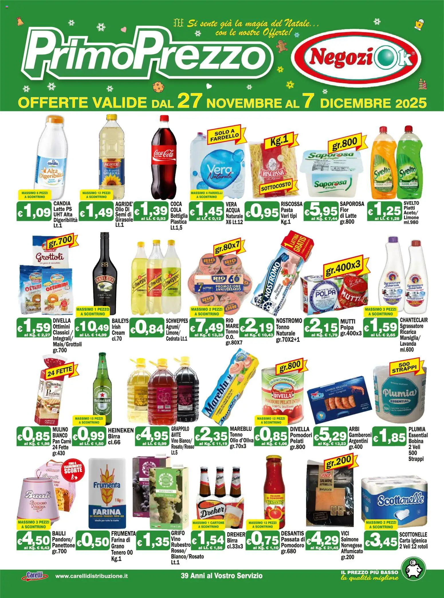 Volantino Primo Prezzo	 - pagina 1 - valido dal 27/11/2025