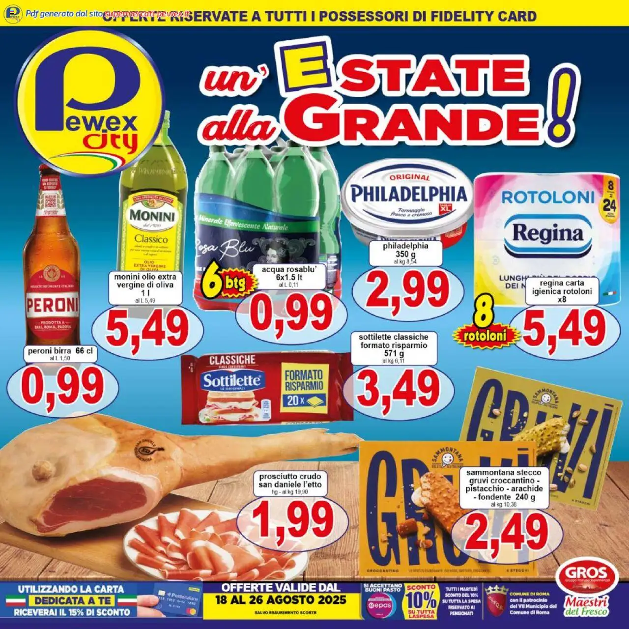 Pewex City catalogo - pagina 1 - valido dal 18/08/2025