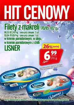 Podgląd Prim Market Promocja - Filety z makreli Lisner ważny od 01.12.2025