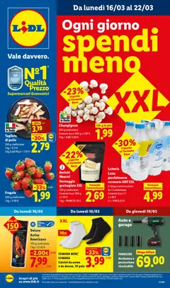 Anteprima Lidl volantino valida dal 16/03/2026