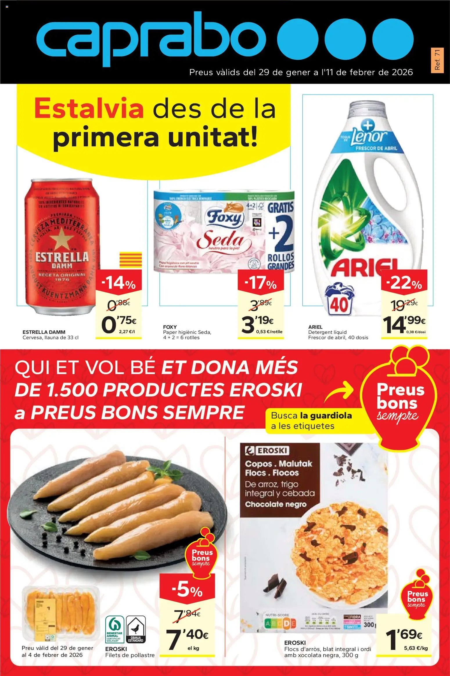 Caprabo - Estalvia des de la primera unitat - Página de 1 - Válido desde 29/01/2026