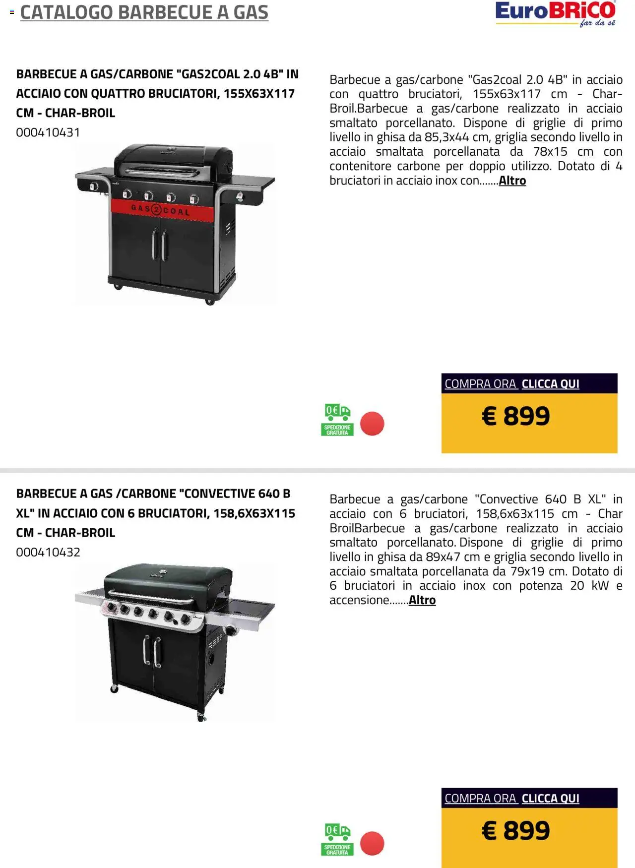 Eurobrico Barbecue a Gas catalogo - pagina 34 - valido dal 23/07/2025
