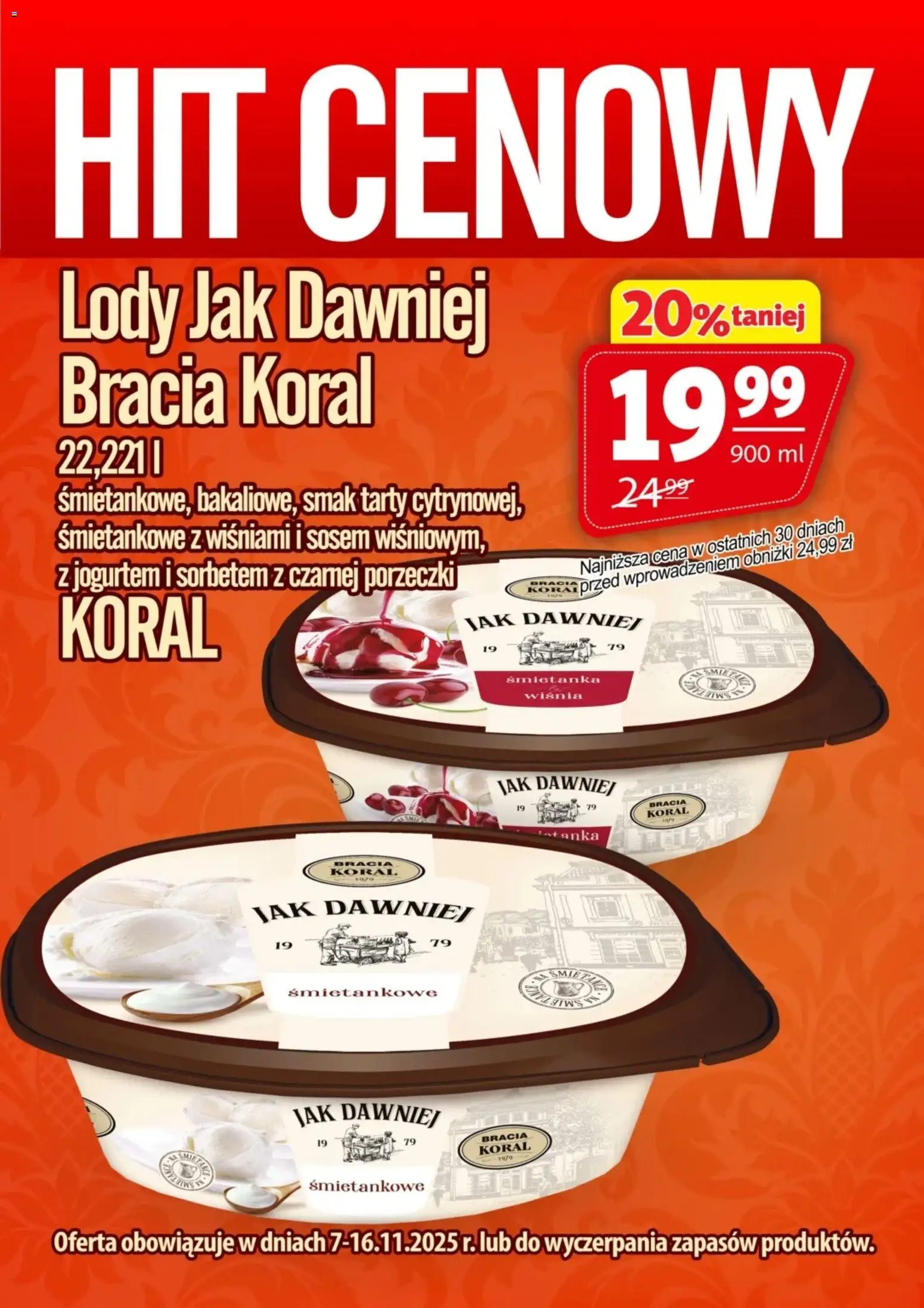 Prim Market Promocja - Lody Bracia Koral - strona 1- ważny od 07.11.2025