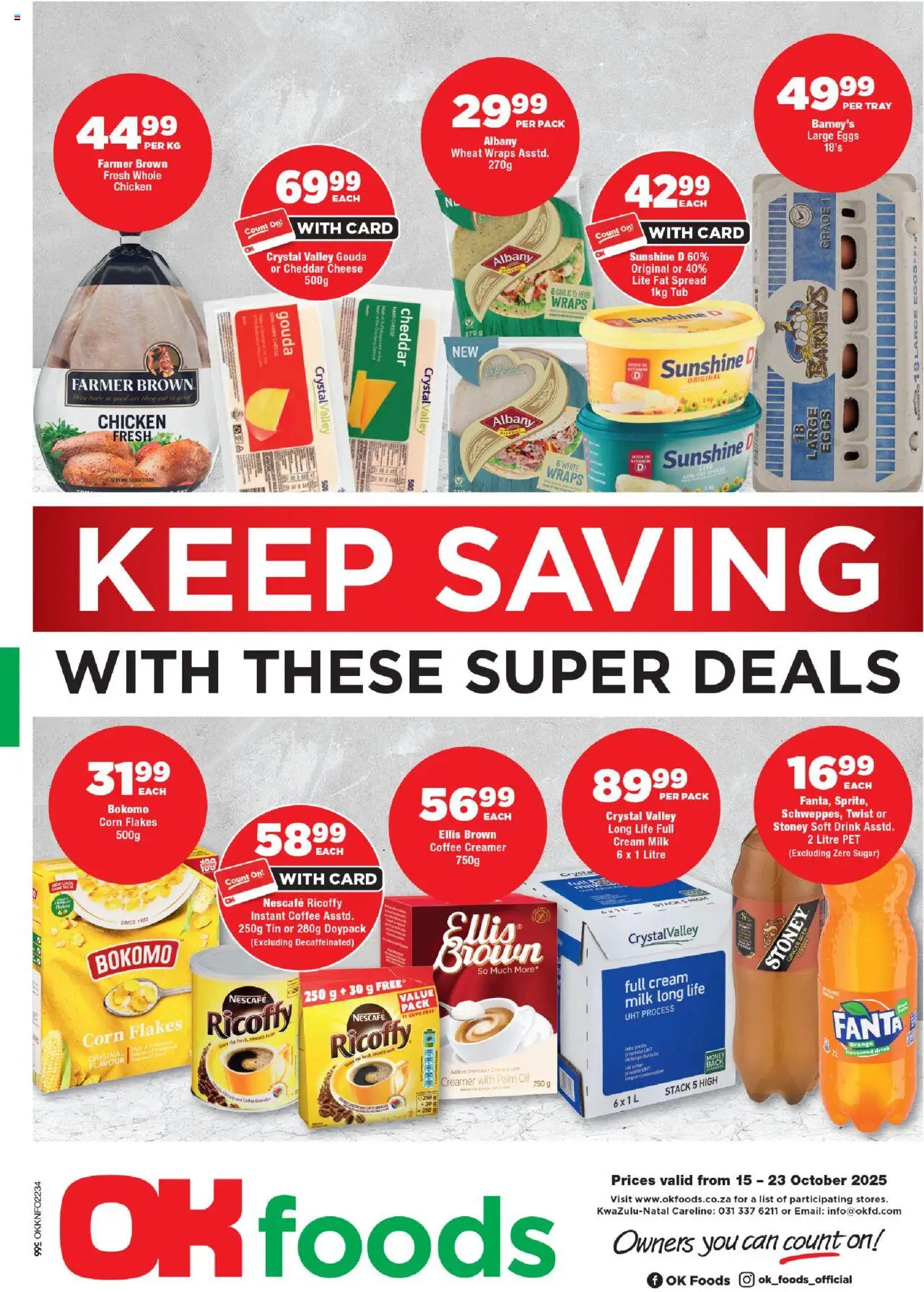 OK Foods Specials - page 1- valid from 15/10/2025