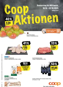 Vorschau Coop Aktionen gültig ab 16.10.2025