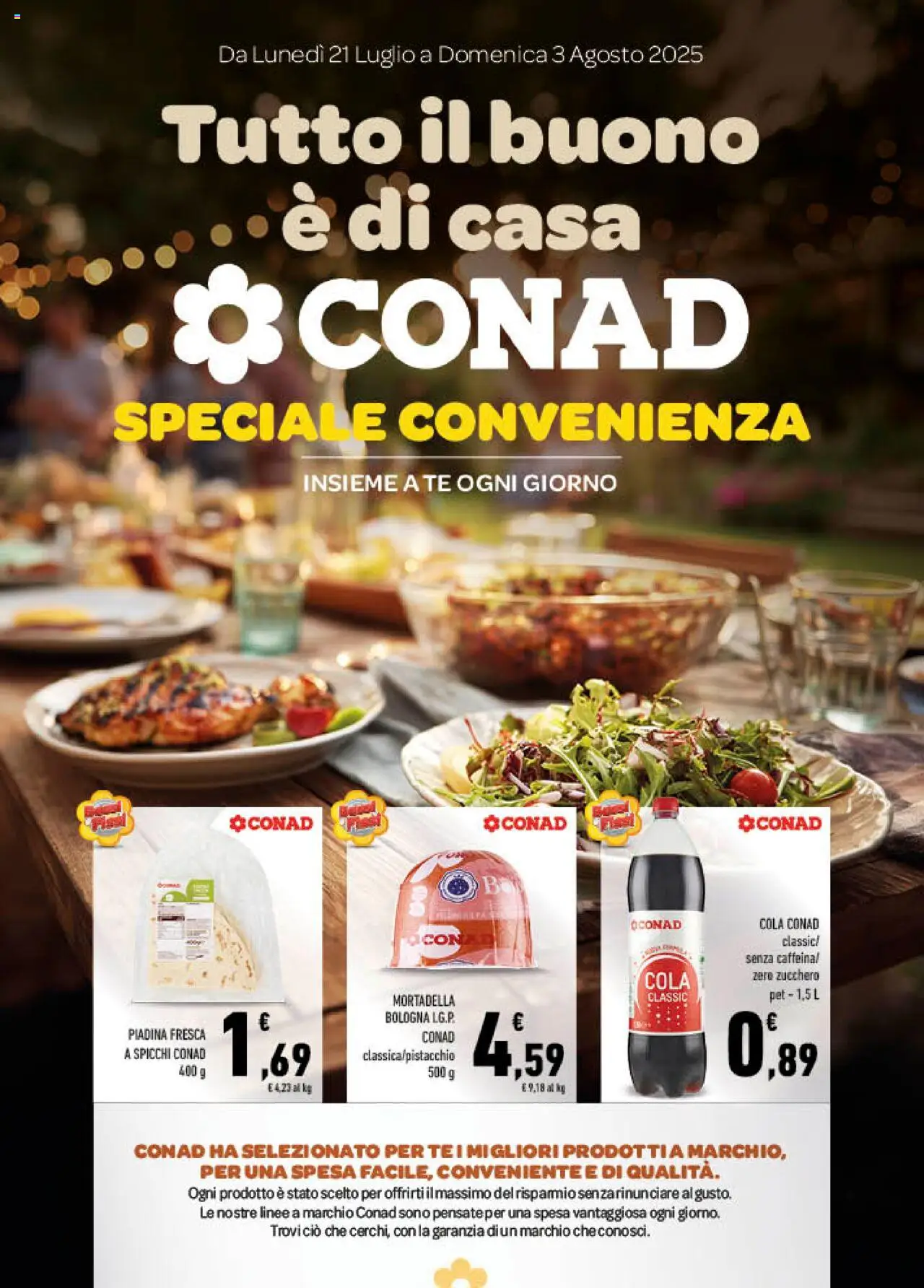 Spazio Conad Tutto il buono è di casa catalogo - pagina 1 - valido dal 21/07/2025