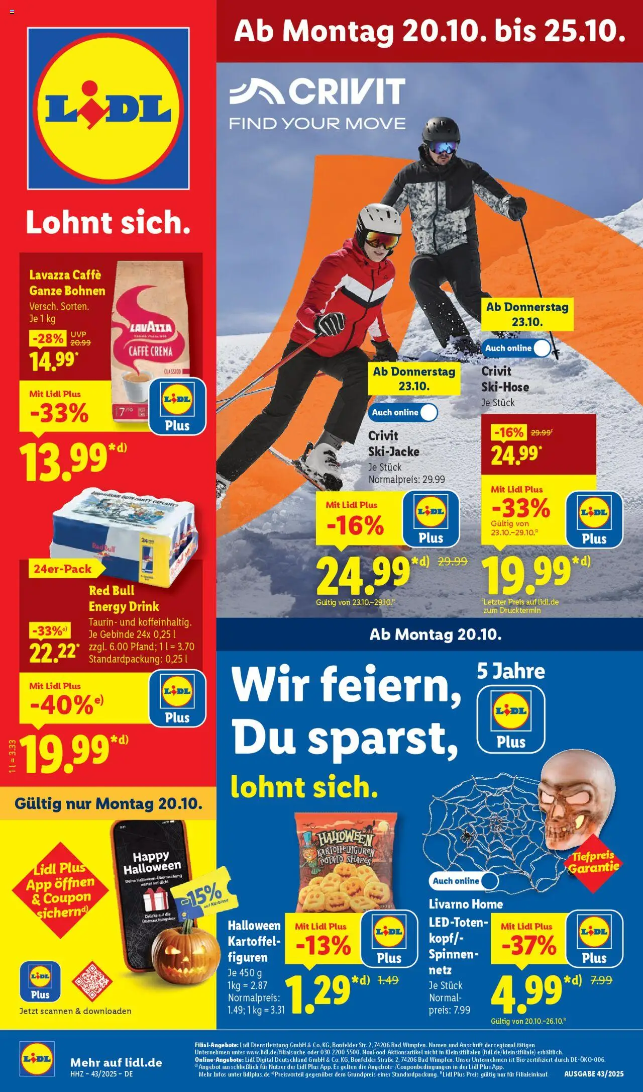 Lidl - Prospekt - Seite 1 - gültig ab 20.10.2025