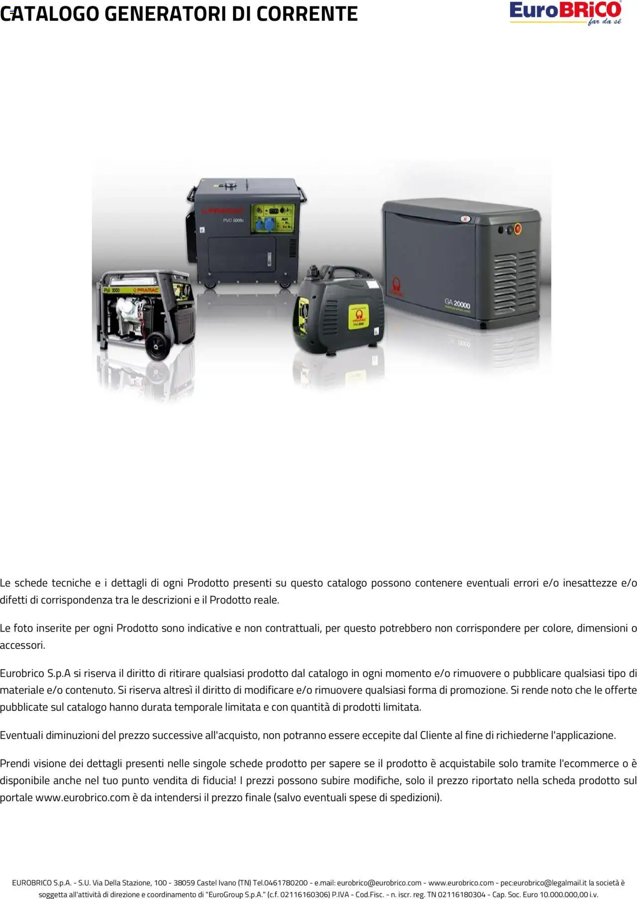 Eurobrico Generatori catalogo - pagina 27 - valido dal 23/07/2025