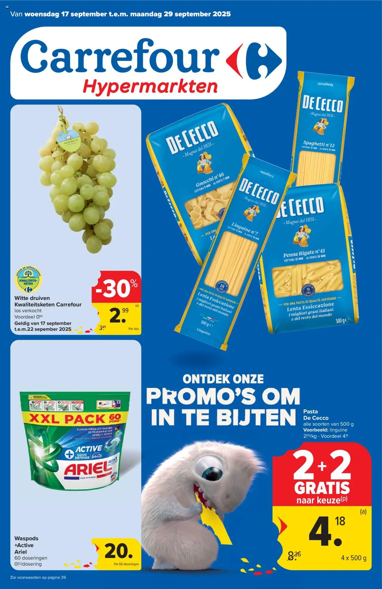 Carrefour folder week 38 - pagina 1- geldig vanaf 17/09/2025