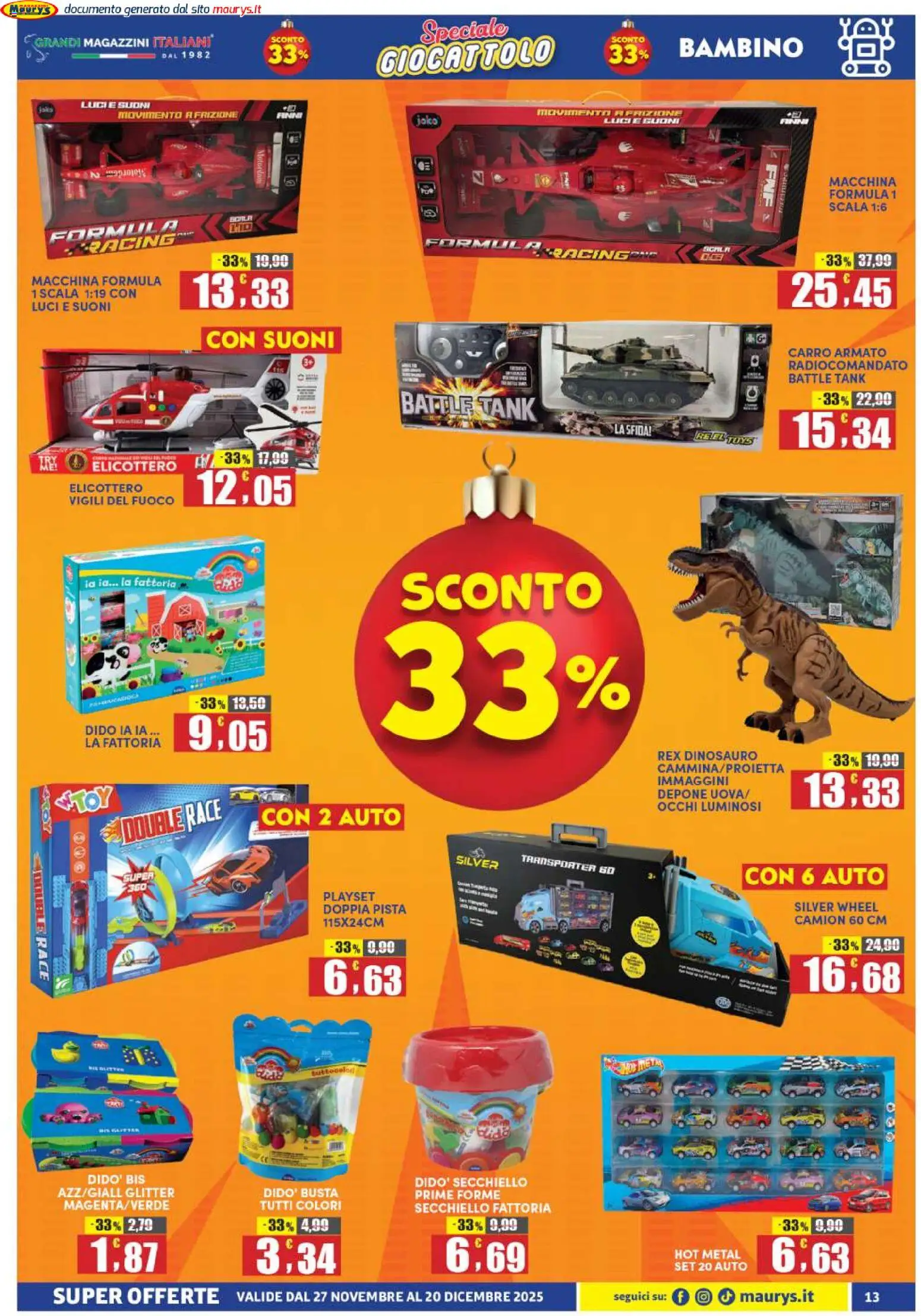Maury's Giocattolo catalogo - pagina 13 - valido dal 27/11/2025