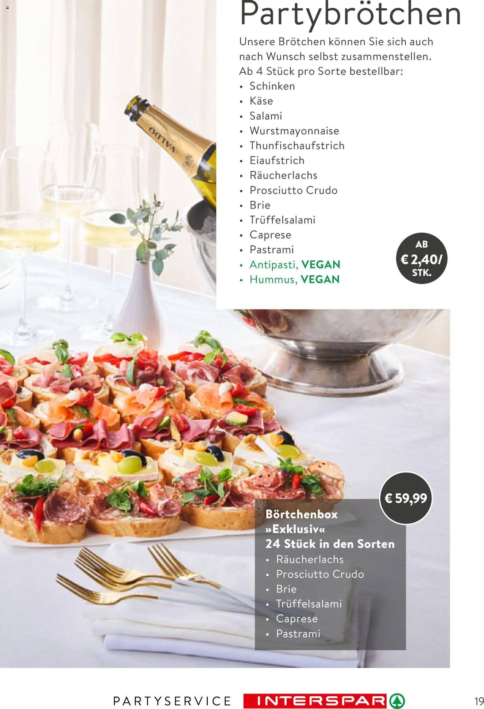 Interspar Party Service - page 19- valid from 26.01.2026