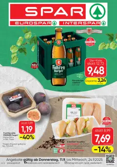 Vorschau Spar Flugblatt gültig ab 11.09.2025