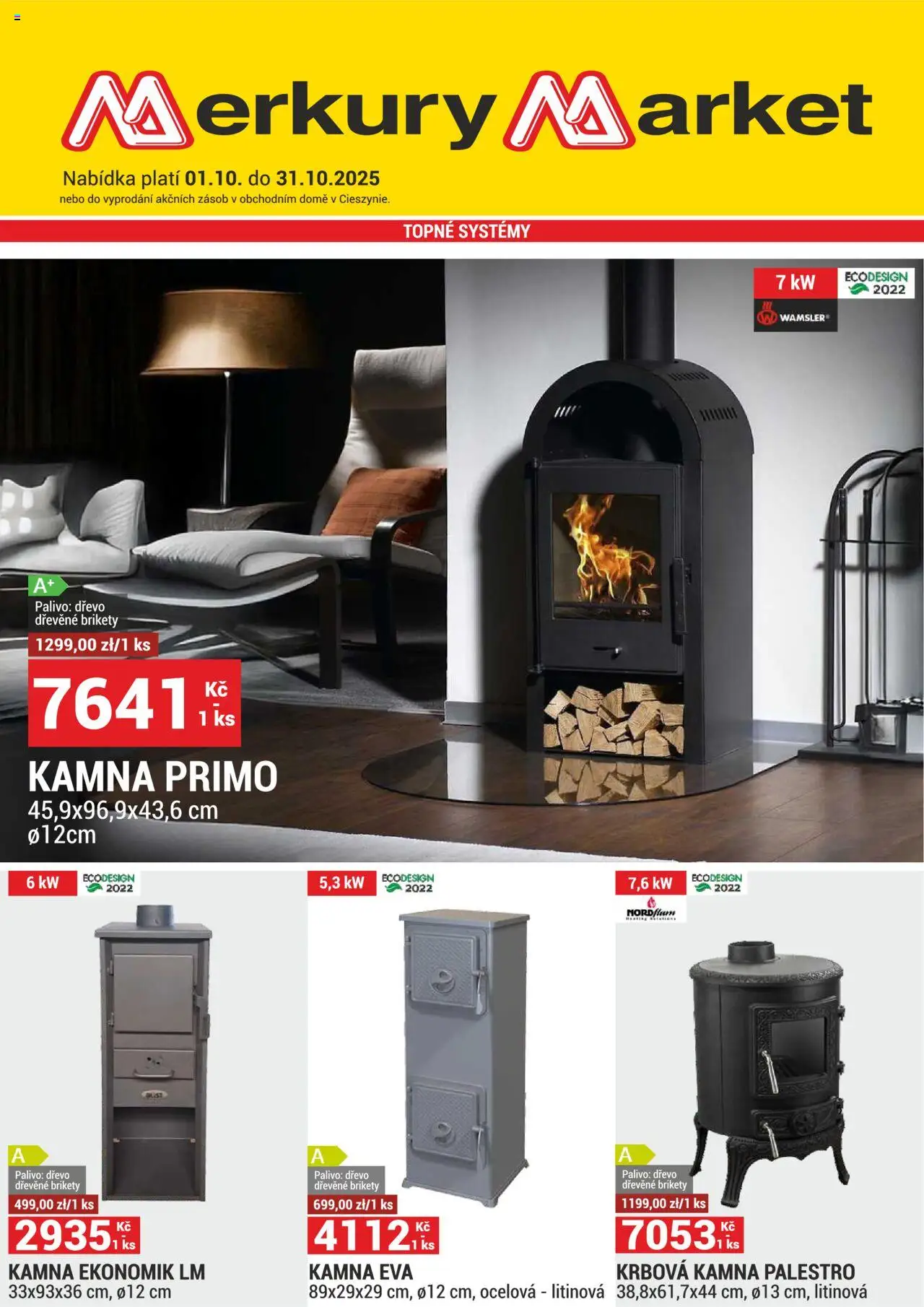 Merkury Market leták - strana 1- platný od 01.10.2025