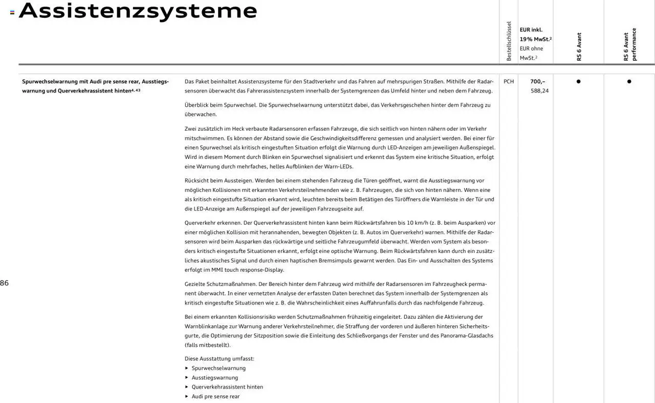 Audi RS 6 Avant / RS 6 Avant performance - Seite 86 - gültig ab 18.02.2025