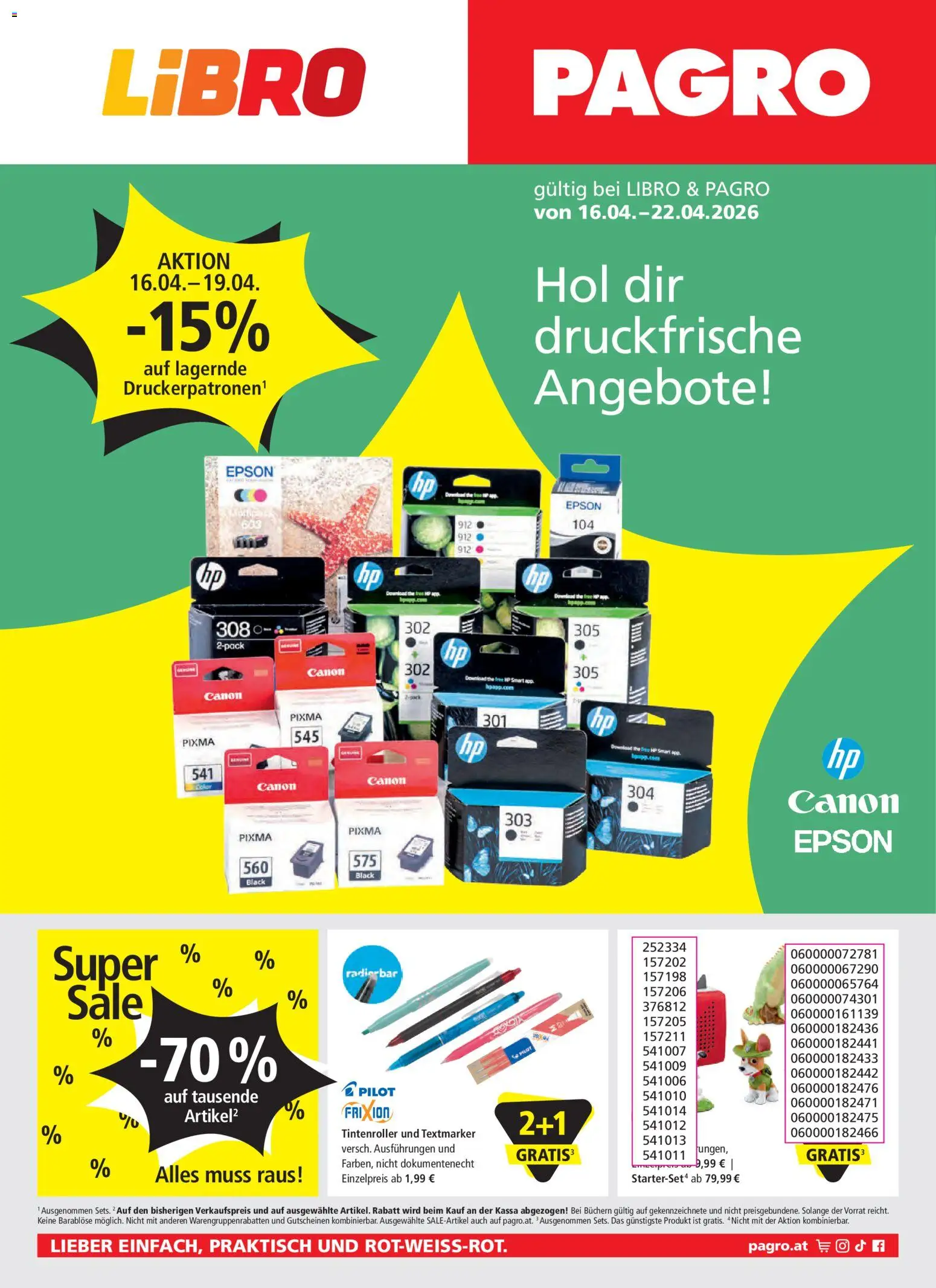 Libro Flugblatt - Seite 1- gültig ab 16.04.2026