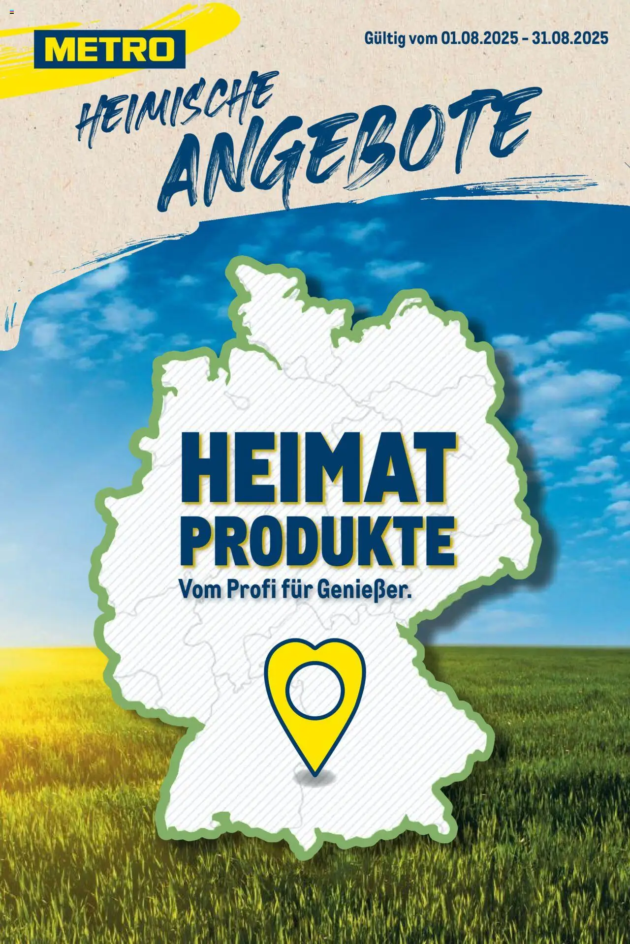 Metro Regionaler Flyer - Seite 1 - gültig ab 01.08.2025