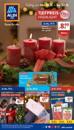 Vorschau Aldi Süd Prospekt 	 gültig ab 17.11.2025