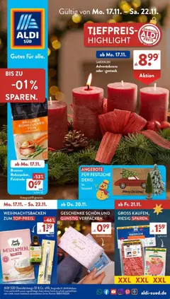 Vorschau Aldi Süd Prospekt 	 gültig ab 17.11.2025