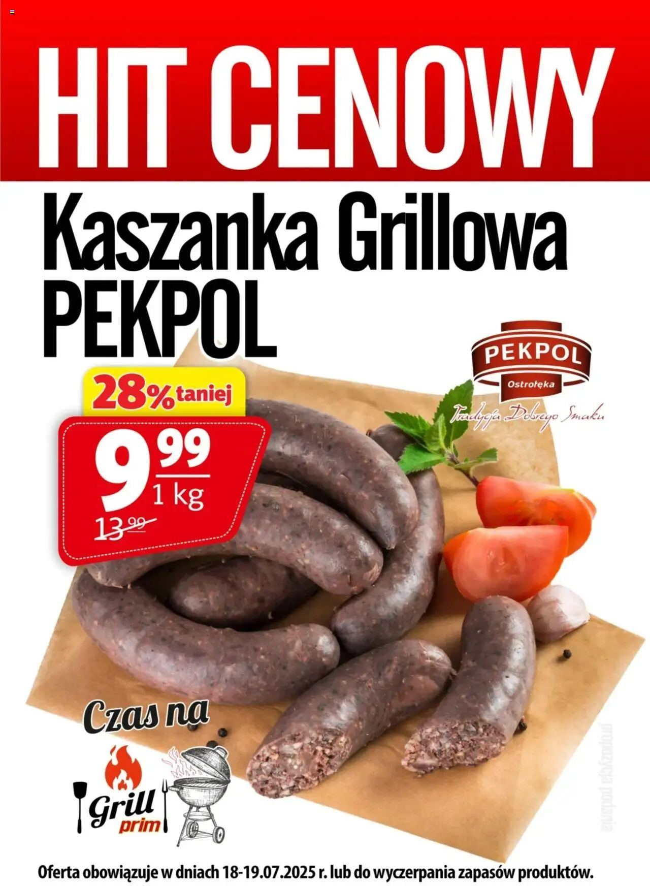Prim Market Promocja - Kaszanka Grillowa - strona 1- ważny od 18.07.2025