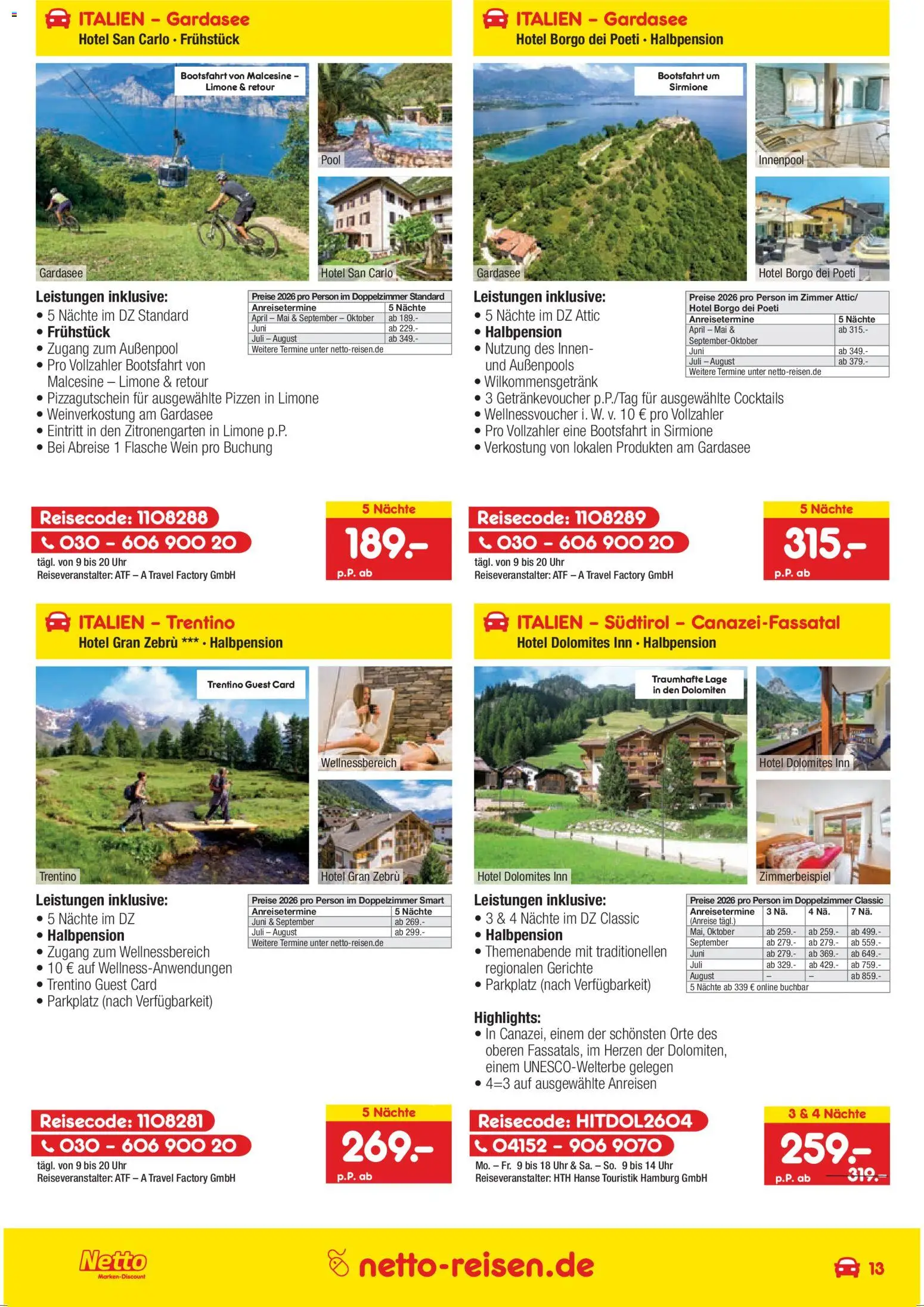 Netto Reisen Prospekt 	 - Seite 13 - gültig ab 26.03.2026