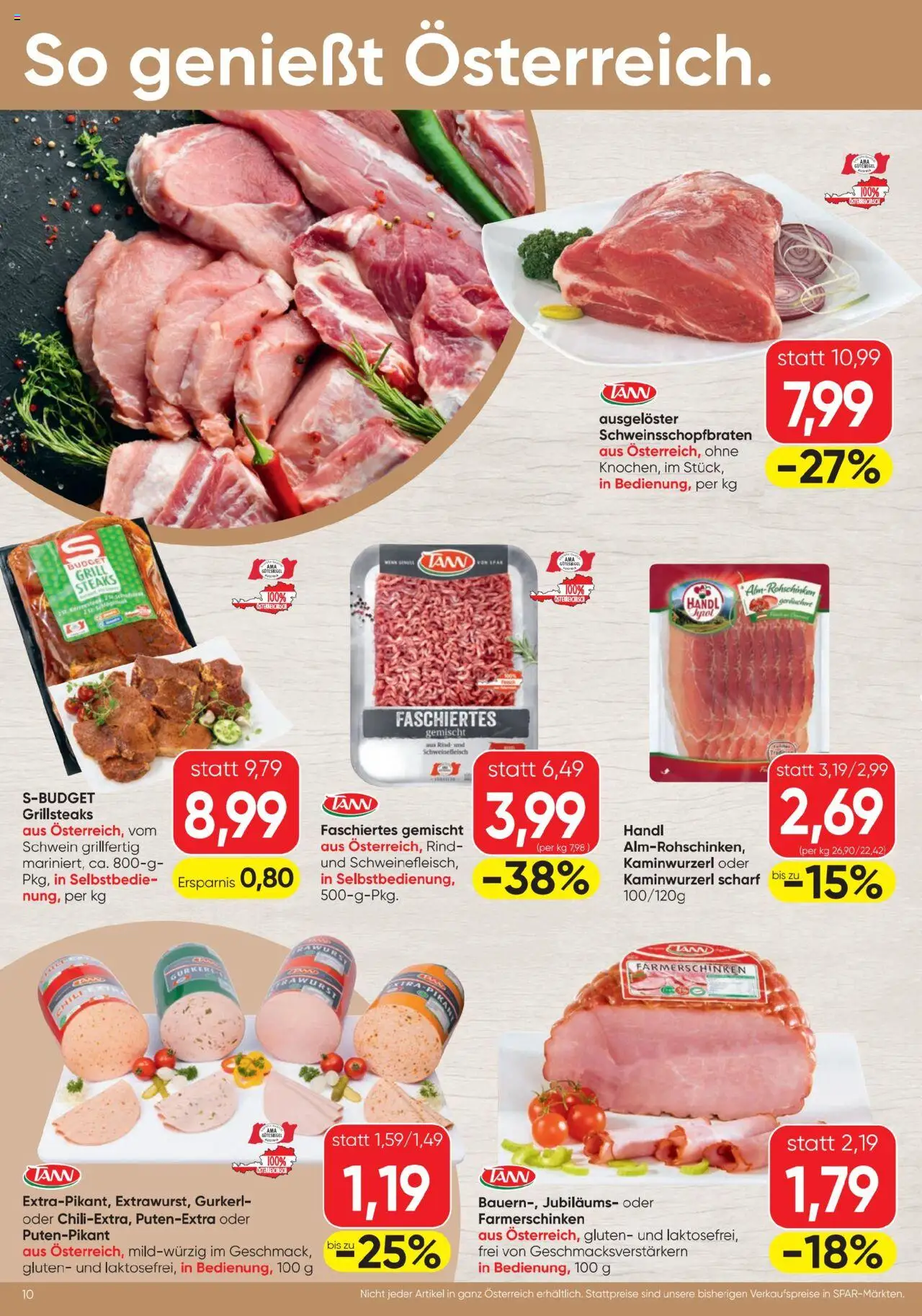 Spar Flugblatt - Seite 10- gültig ab 17.07.2025