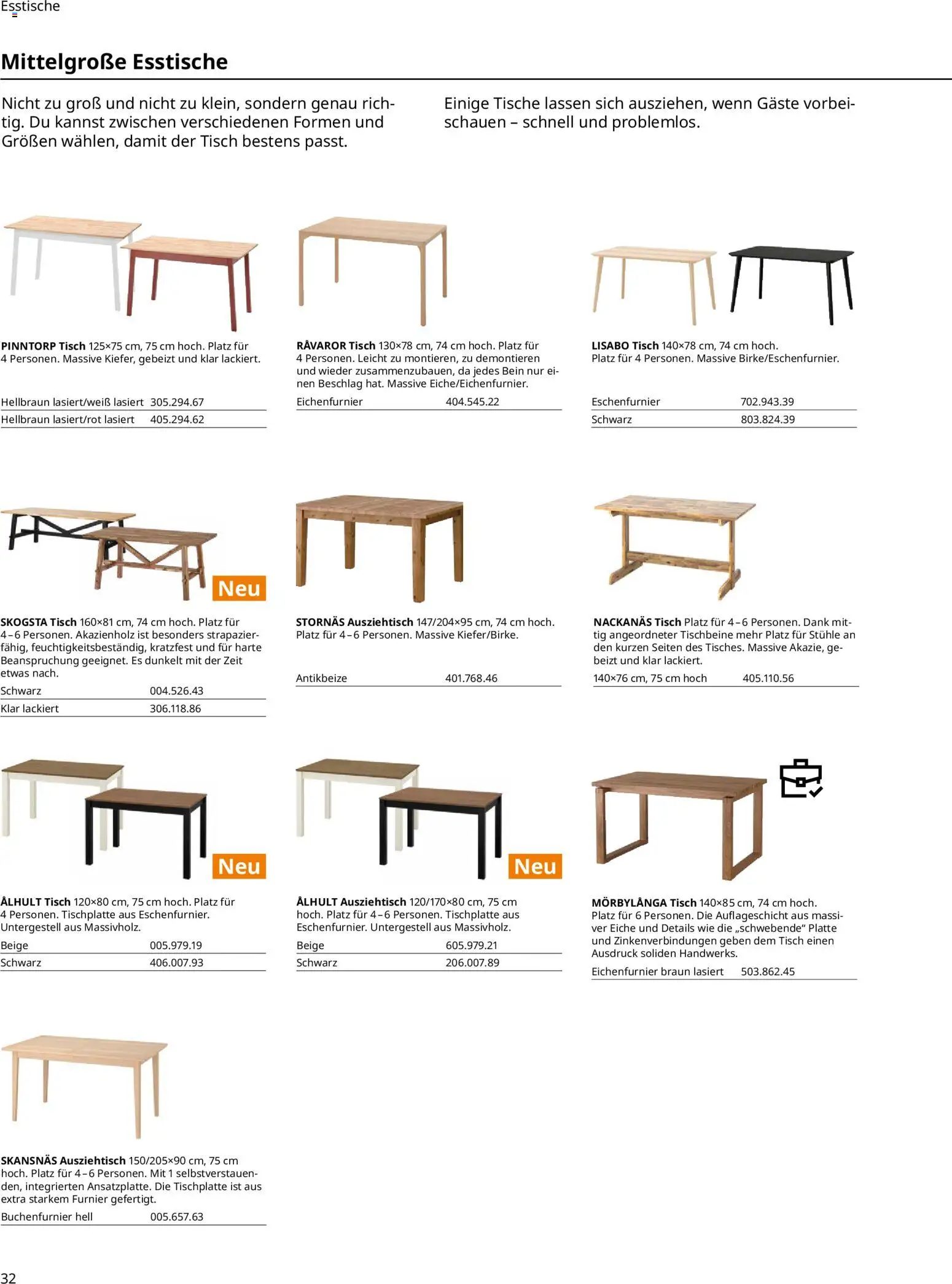 Ikea Essplatz - Seite 32 - gültig ab 02.01.2026