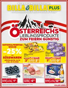 Vorschau Billa Flugblatt gültig ab 23.10.2025