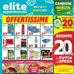 Anteprima Volantino Elite Supermercati valida dal 02/08/2025