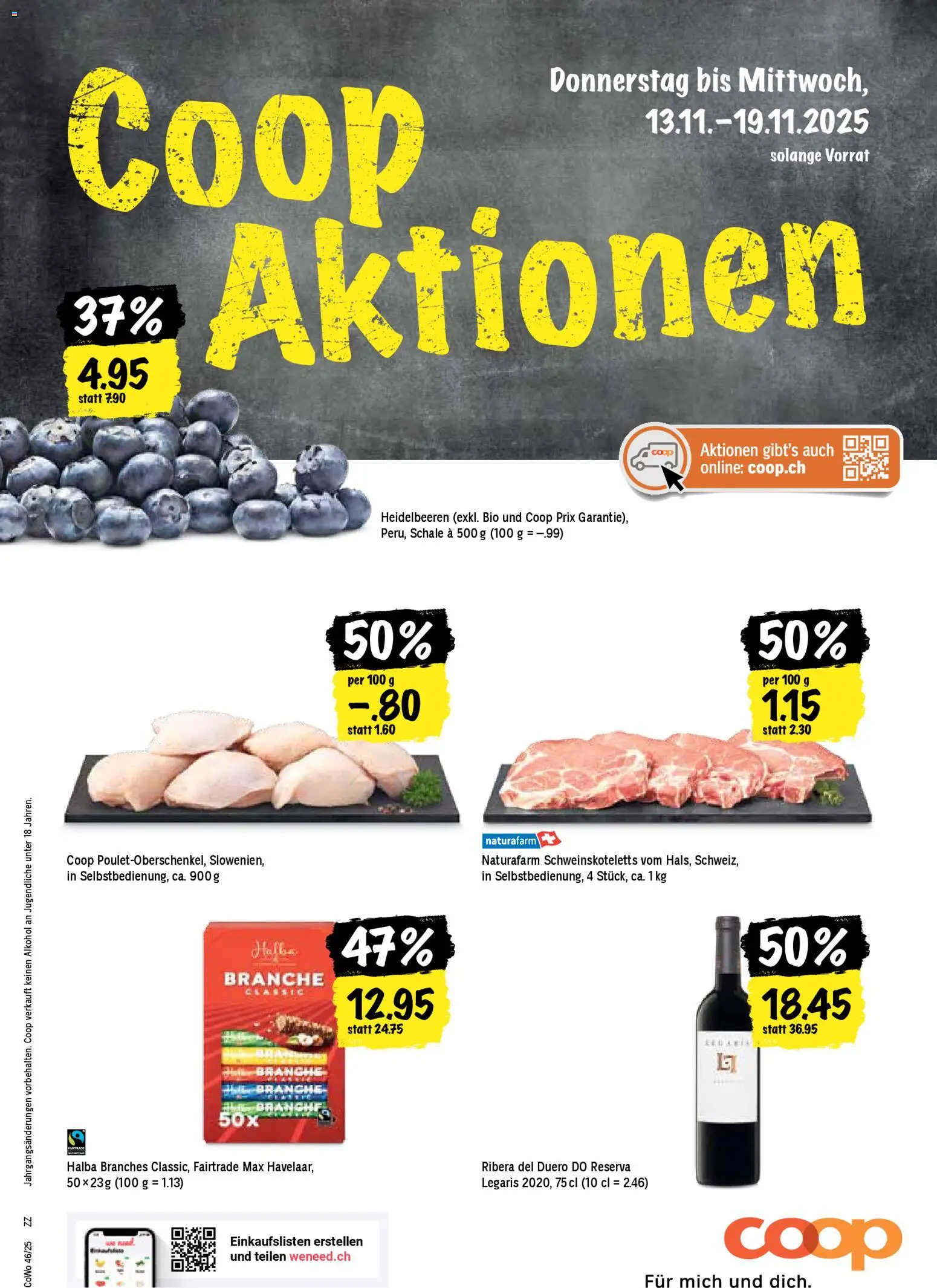 Coop Aktionen - Seite 1- gültig ab 13.11.2025
