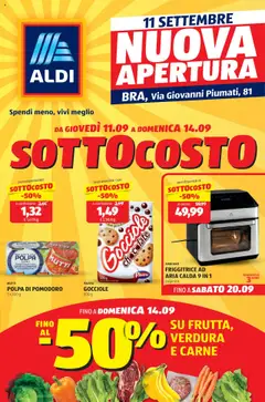Anteprima Aldi Nuova Apertura Bra catalogo valida dal 11/09/2025