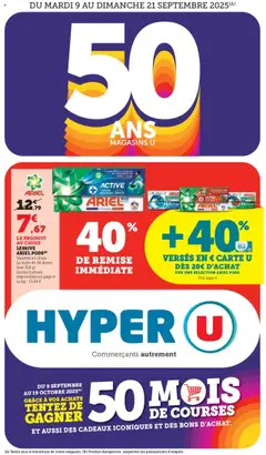 Aperçu Hyper U catalogue valable à partir du 09/09/2025