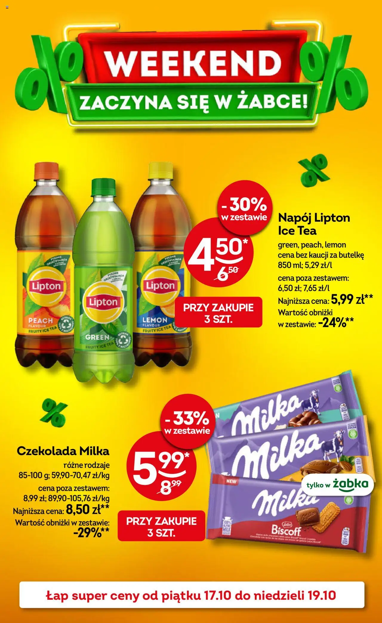 Żabka Gazetka - Weekendowe promocje - strona 1- ważny od 17.10.2025