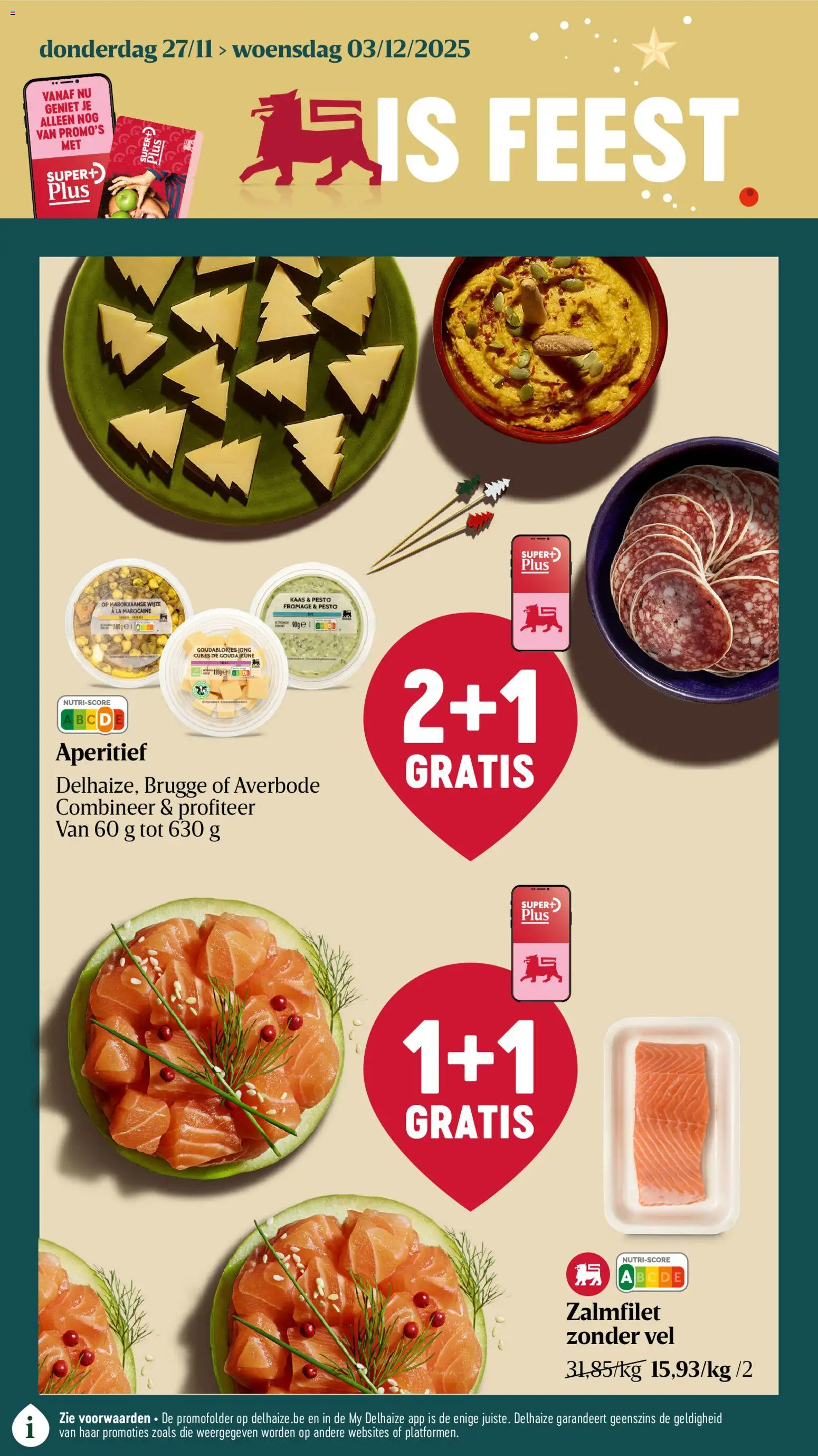 Delhaize folder week 48 - pagina 1- geldig vanaf 27/11/2025