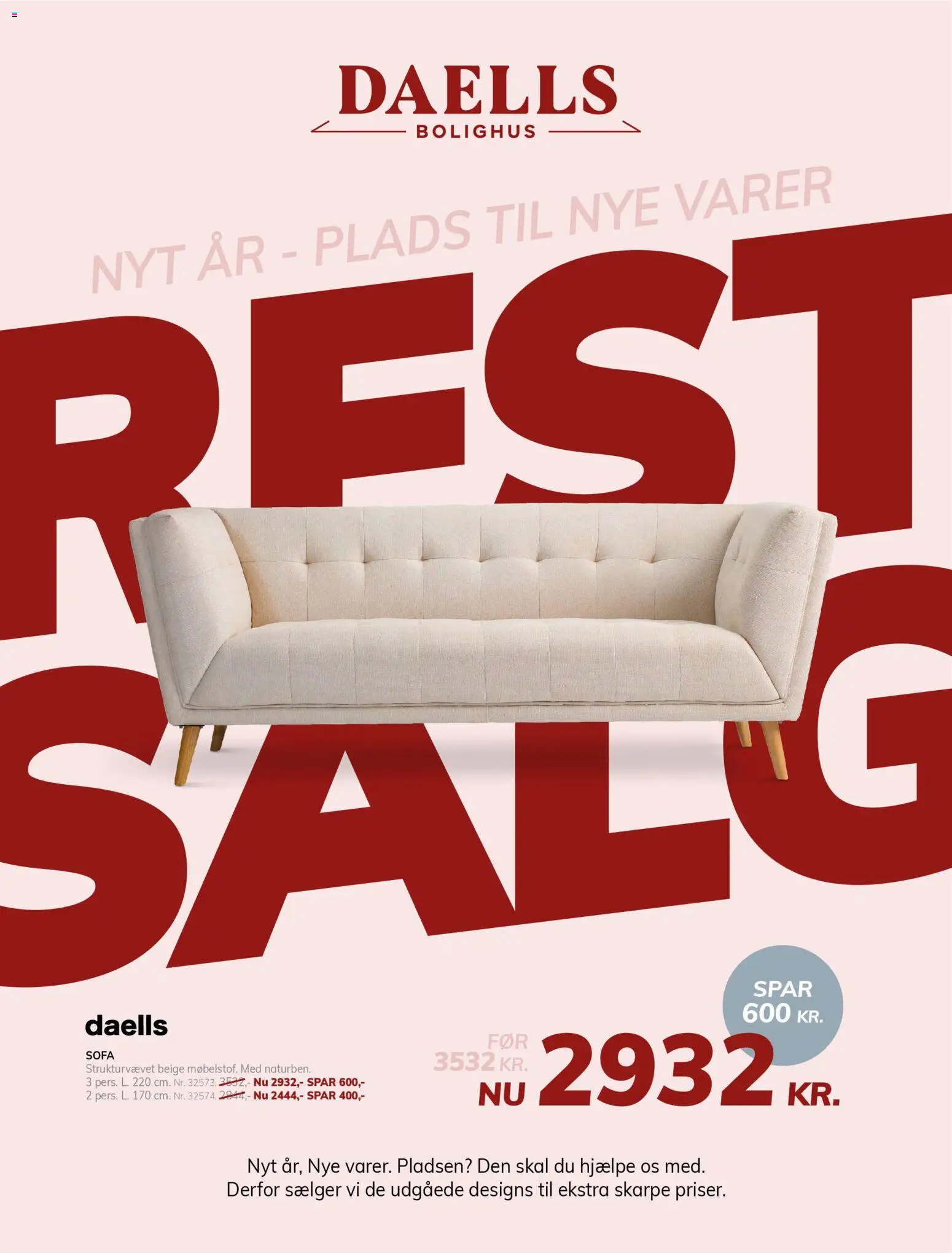 Daells Bolighus - Tilbudsavis - side 1- gyldig fra 26/12/2025