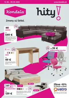 Kondela leták platný od 13.08.2025