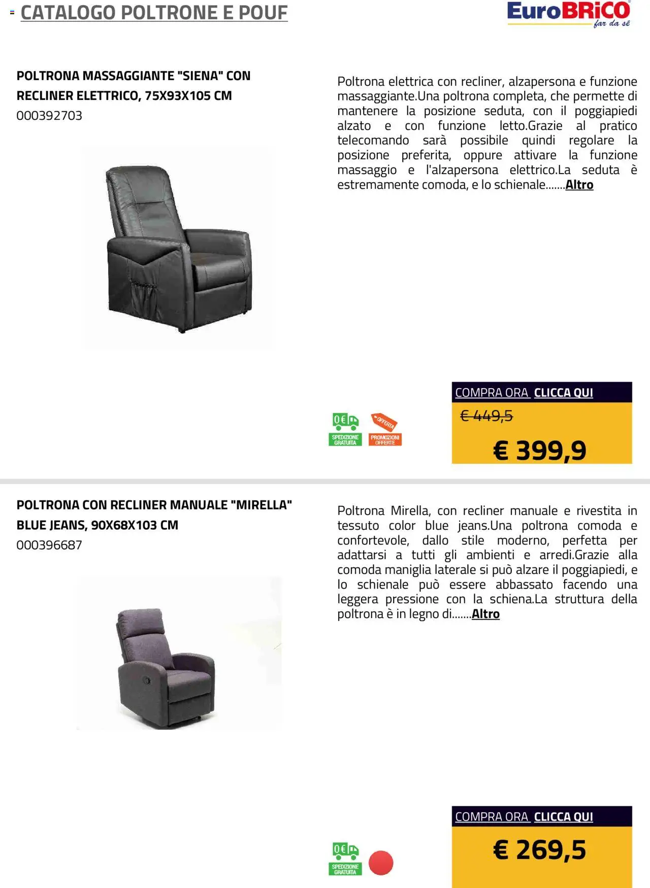 Eurobrico Poltrone e Pouf catalogo - pagina 13 - valido dal 23/07/2025