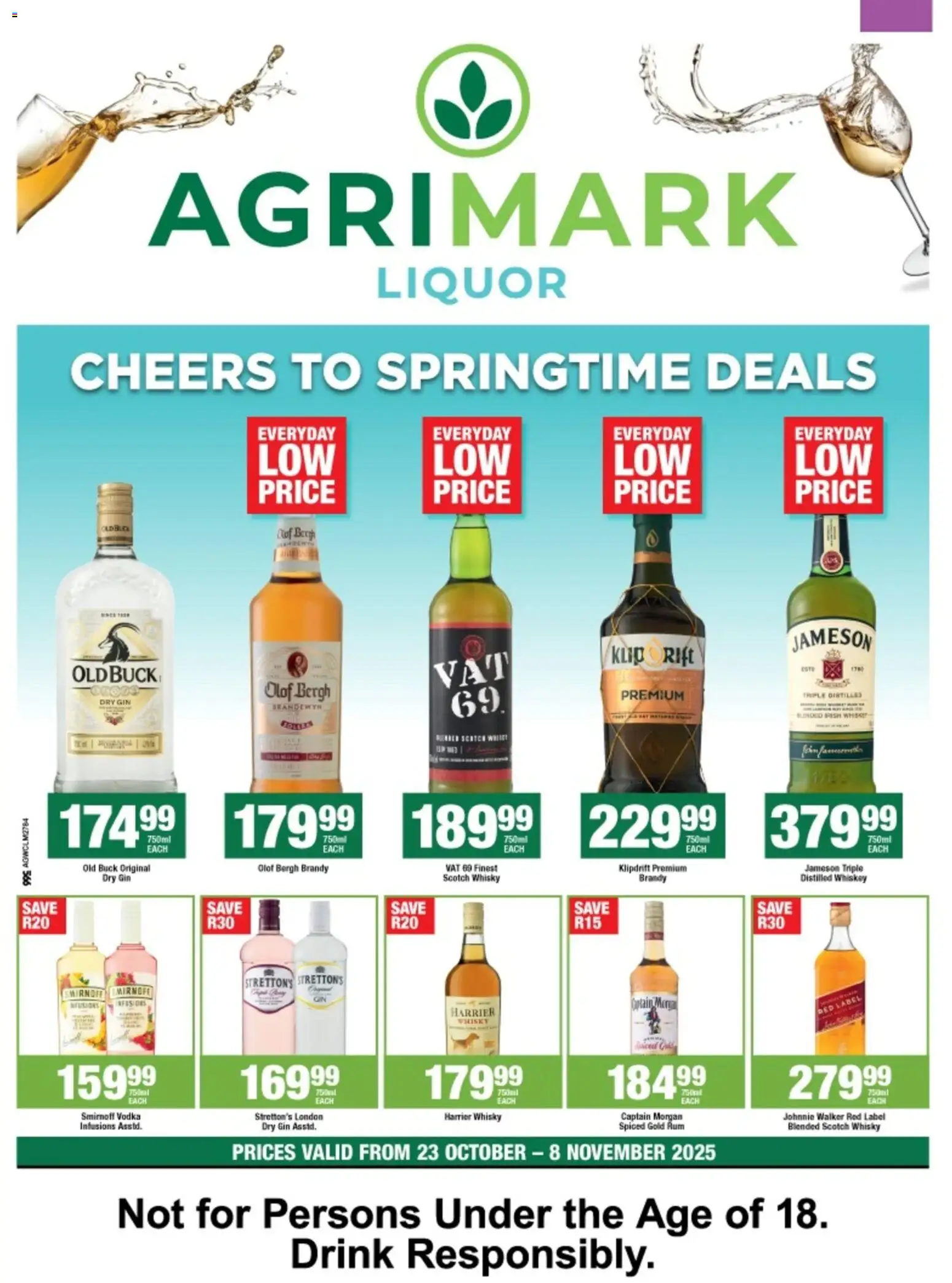 Agrimark Liquor Specials - page 1- valid from 23/10/2025