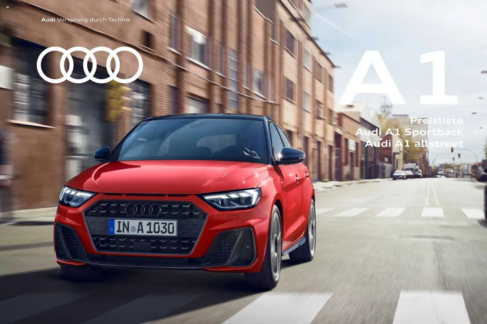 Audi A1 Sportback / A1 allstreet - Seite 1 - gültig ab 28.10.2025