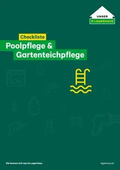 Vorschau Lagerhaus  Checkliste Poolpflege und Gartenteichpflege gültig ab 12.11.2025