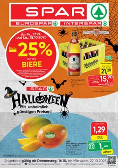 Vorschau Spar Flugblatt gültig ab 16.10.2025