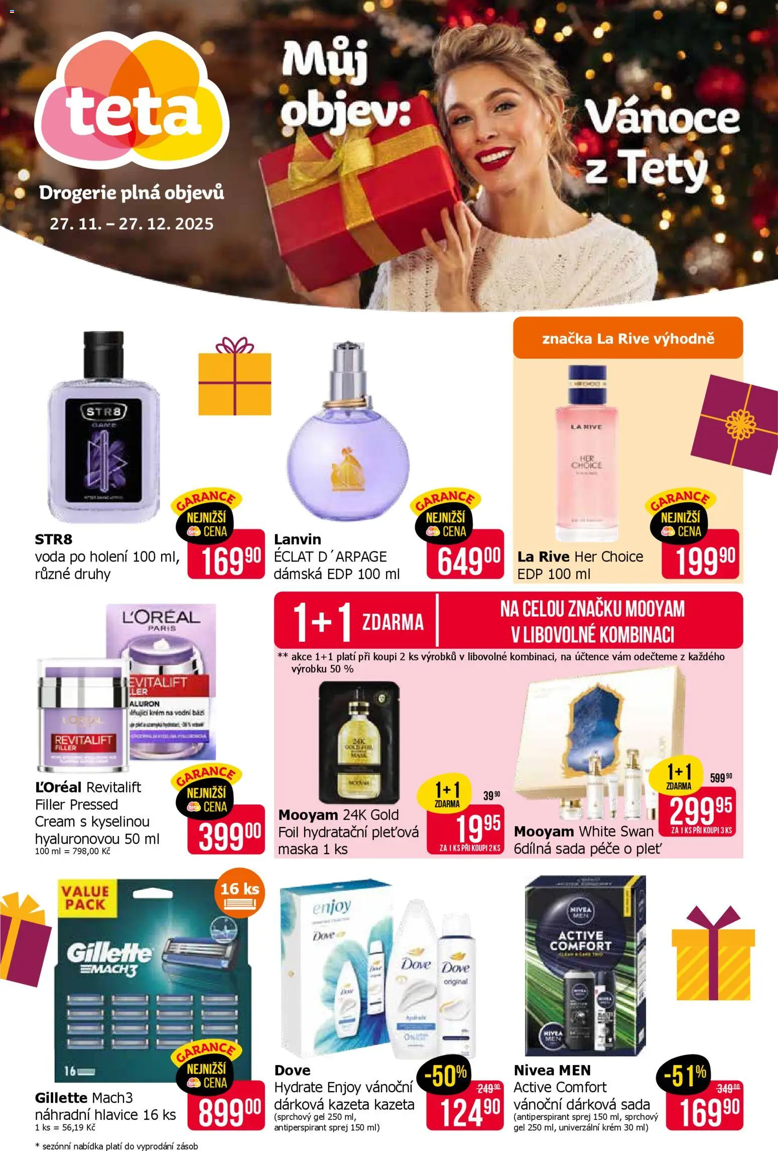 TETA Drogerie leták - Vánoce - strana 1- platný od 27.11.2025