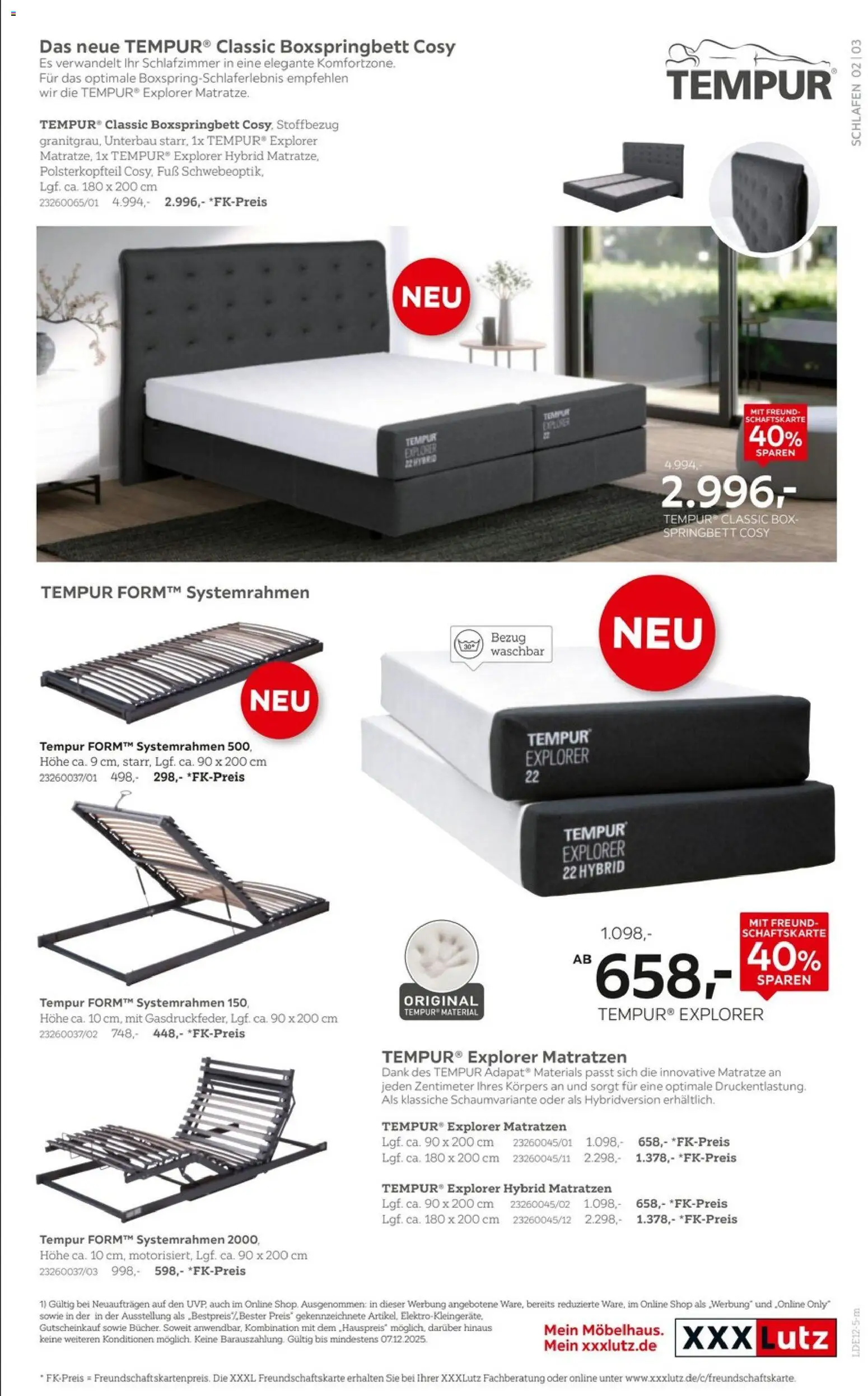 XXXL Lutz - TEMPUR - Seite 3 - gültig ab 23.11.2025